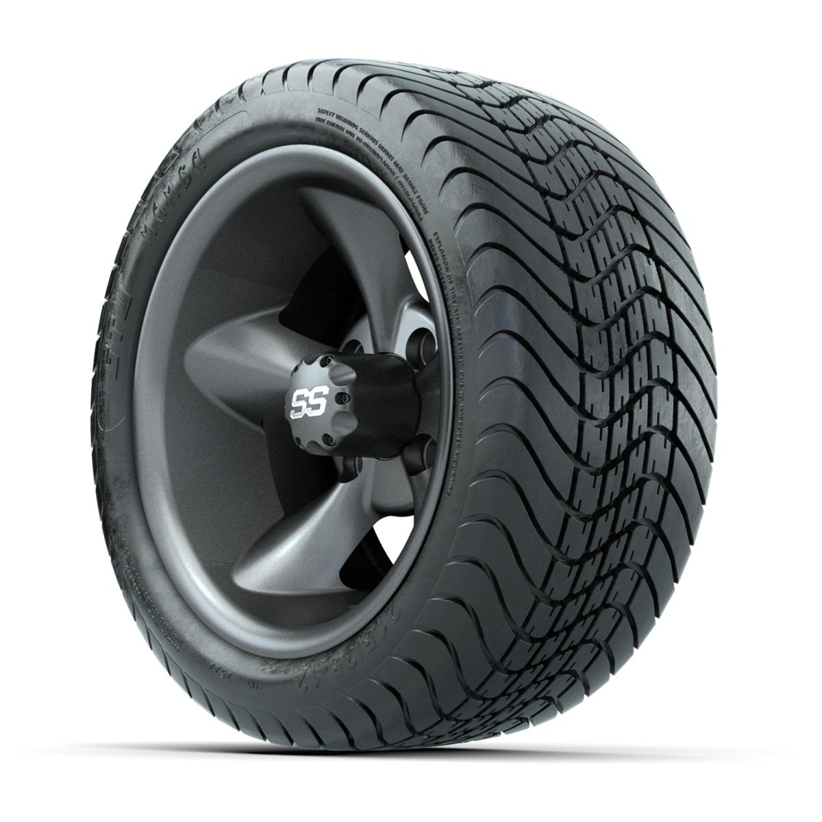 Set of (4) 12 in GTW Godfather Wheels with 215/35-12 GTW Mamba Street Tires