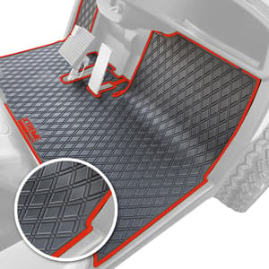 Xtreme Floor Mats for Yamaha Drive - Black/Red
