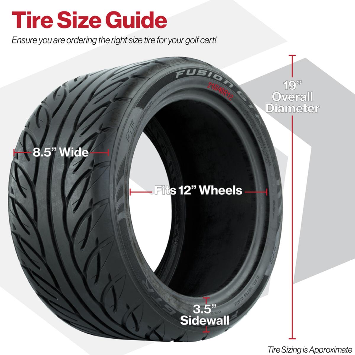 215/40-R12 GTW&reg; Fusion GTR Steel Belted Street Tire