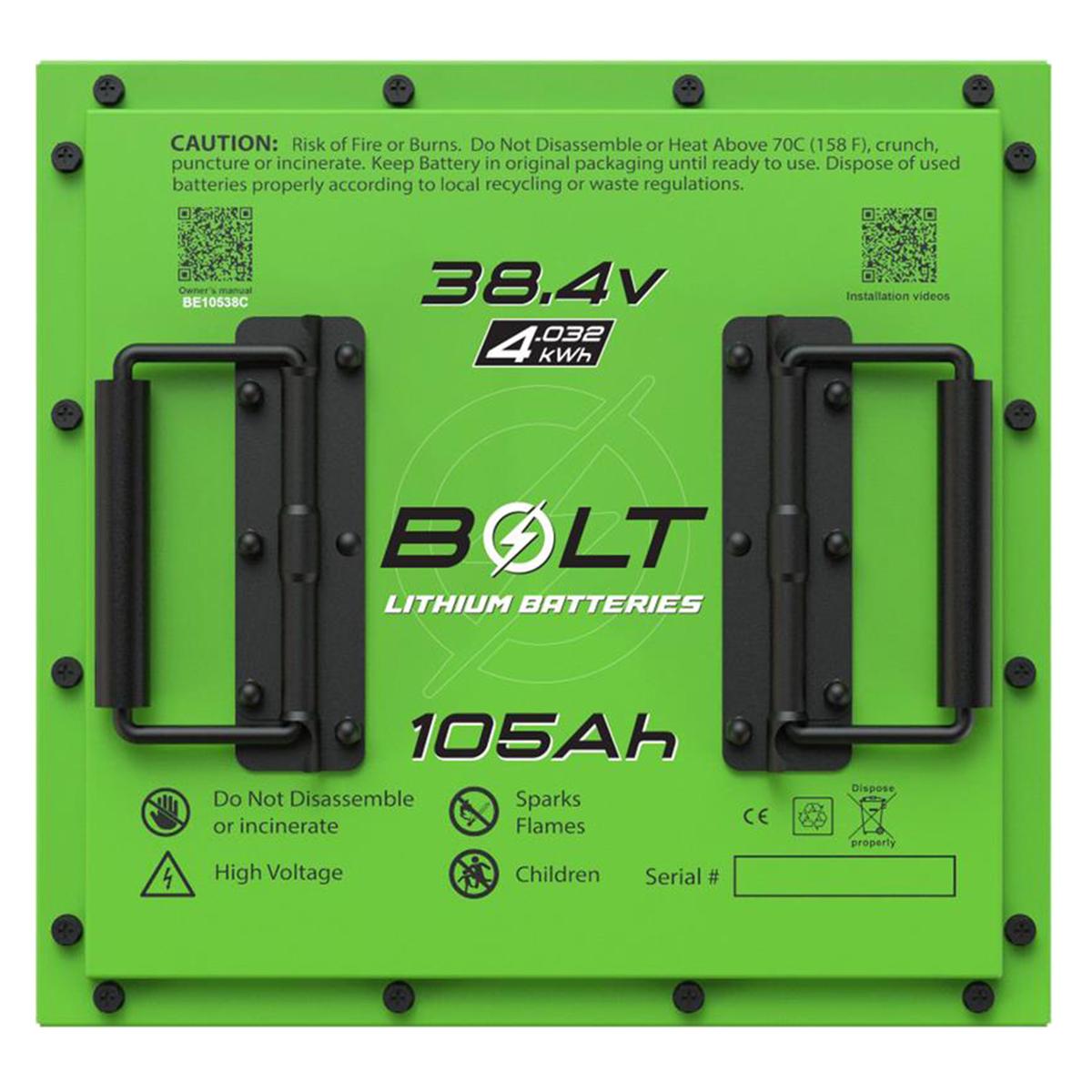 Bolt Energy Yamaha G1-G16, 38V 105AH Battery Bundles