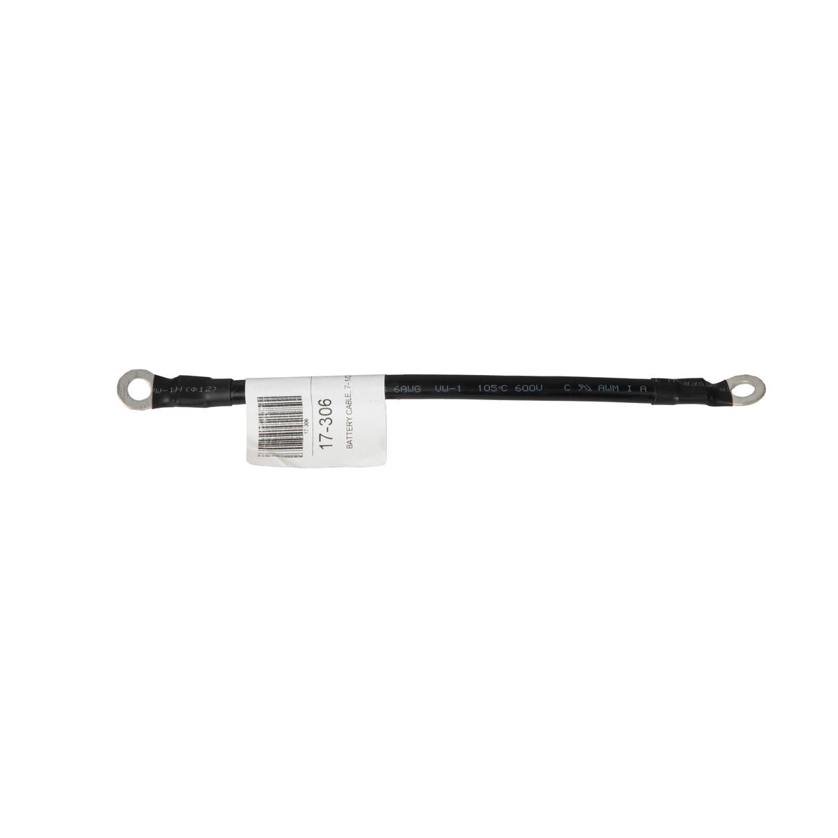 7.5 Inch 6-Gauge Black Battery Cable