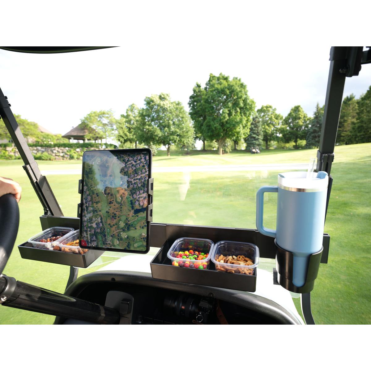 CADDYBAR&#8482; with Two Trays and one Oversized Cup Holder Bundle
