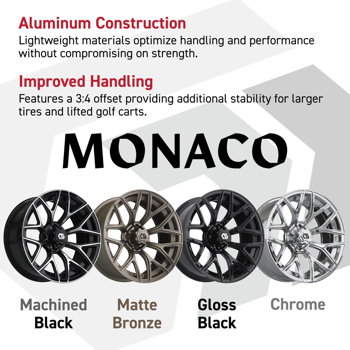 GTW&reg; Monaco Matte Bronze 16 in Wheels with 225/40-R16 Maverick Hybrid Tires - Full Set