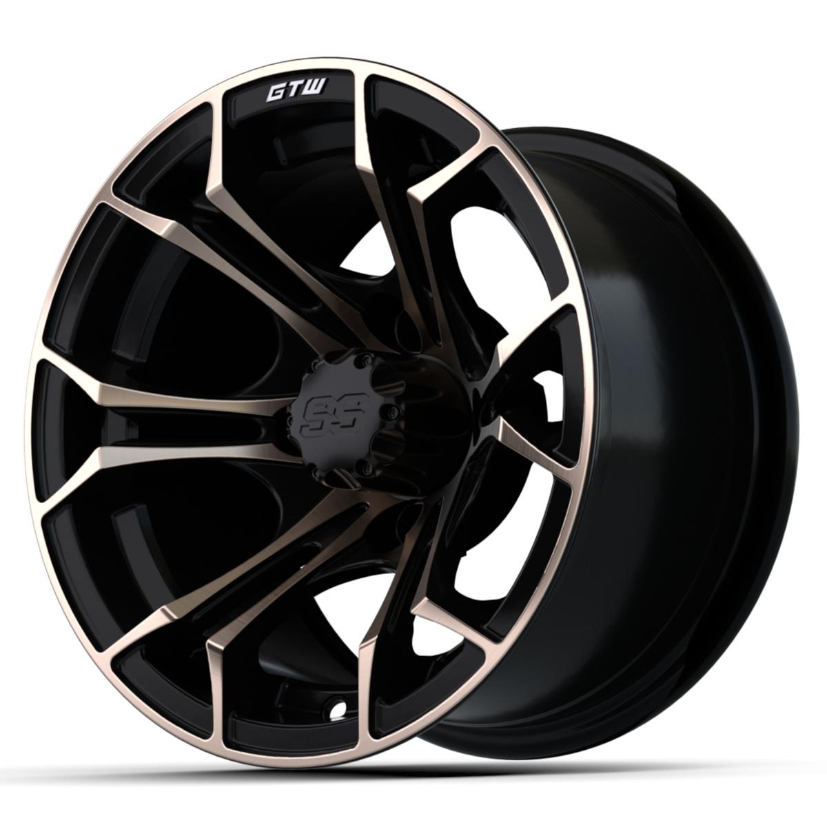 12&Prime; GTW&reg; Spyder Wheel – Matte Black with Bronze
