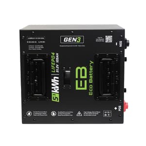 Eco Battery 51V 105Ah GEN3 “Thru Hole” LifePo4 Lithium Battery Only