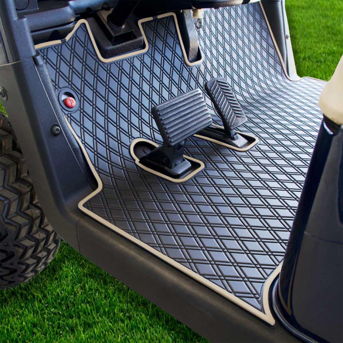 Xtreme Floor Mats for EZGO RXV 2008-2022 - Black/White