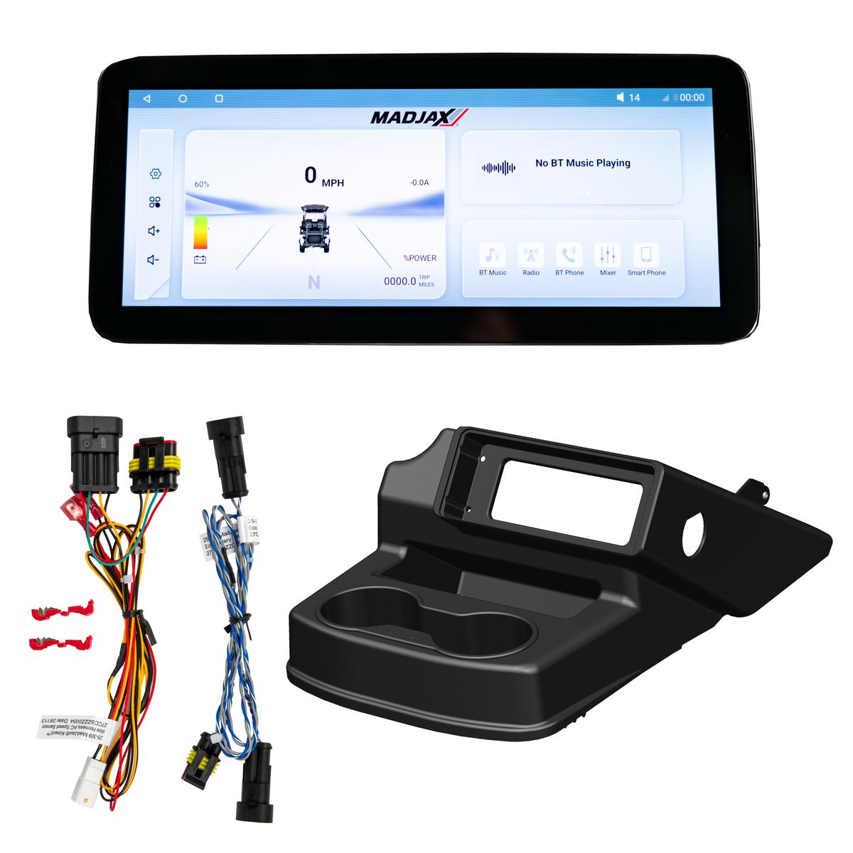 MadJax&reg; Kinect&trade; EZGO RXV with Eco Battery Setup Display Screen A/C Kit, Wire Harness, and CAN Adapter