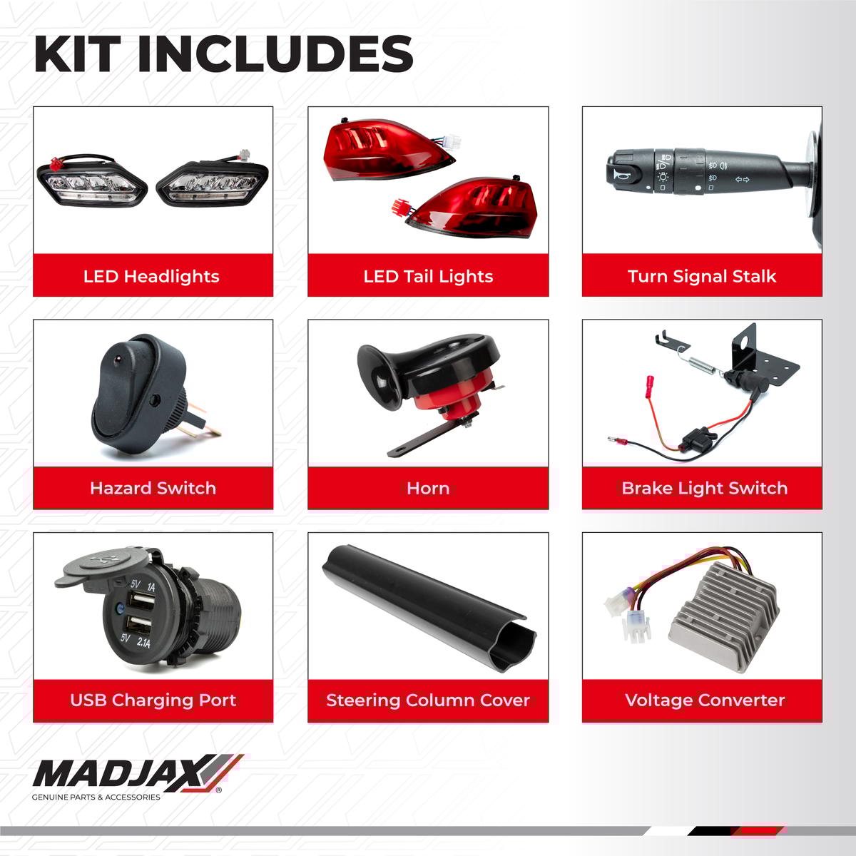 MadJax Club Car Tempo LED Pro Series Light Kit (Years 2018-Up)