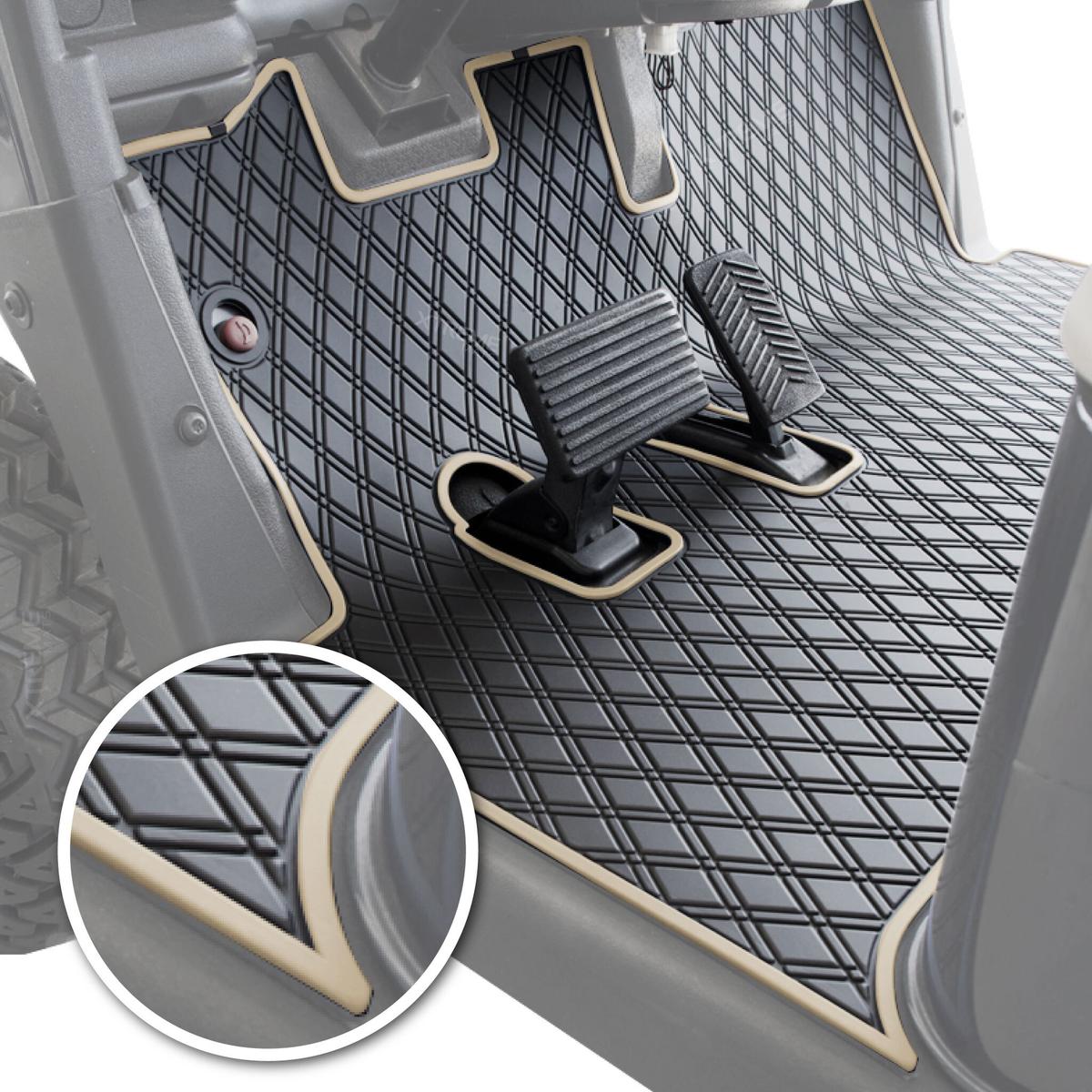 Xtreme Floor Mats for EZGO RXV 2008-2022 - Black/White