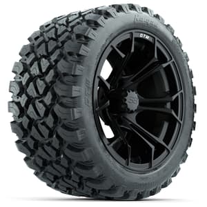 Set of (4) 14 in GTW Spyder Wheels with 23x10-14 GTW Nomad All-Terrain Tires