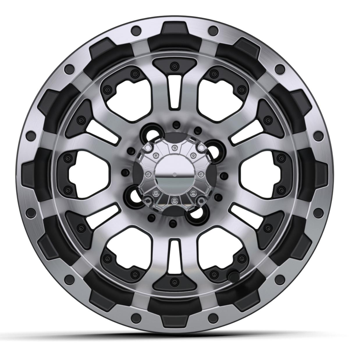12&Prime; GTW&reg; Omega Black with Machined Accents Wheel