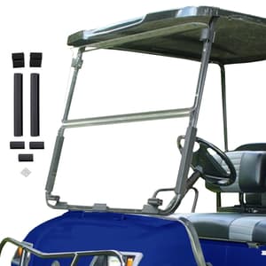 1995-02 Yamaha G14-G16-G19 - Red Dot Clear Folding Windshield