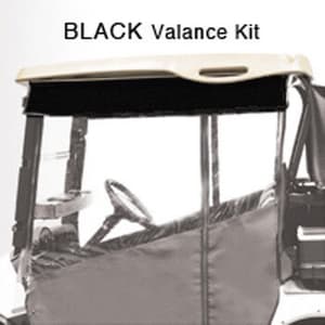 1975-93 EZGO Marathon - Red Dot Chameleon Black Valance