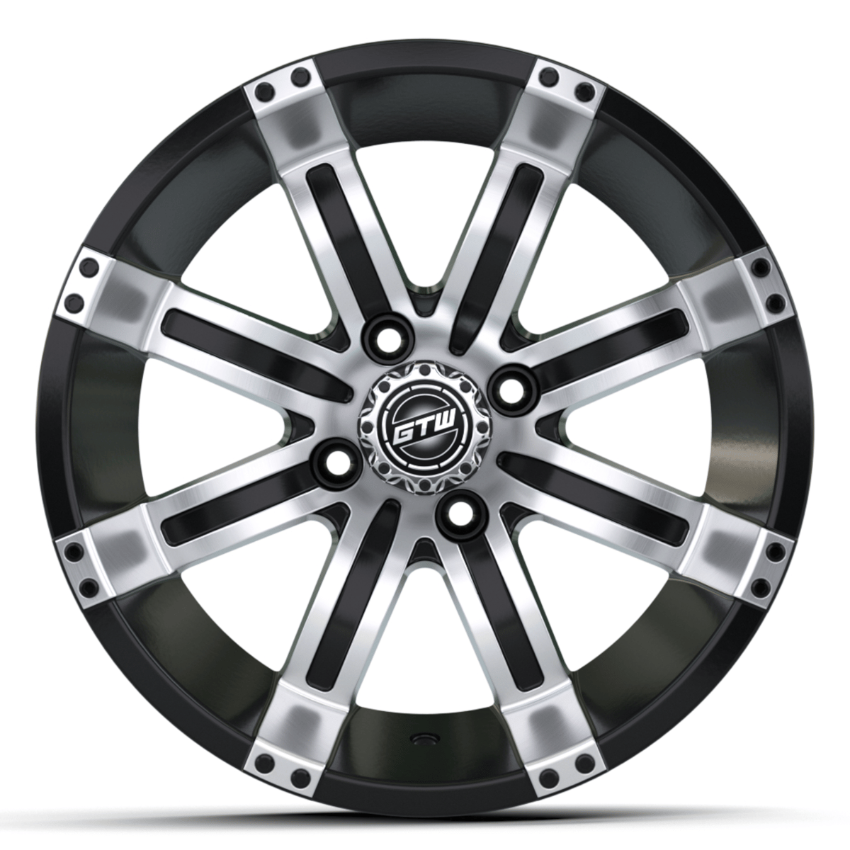 12&Prime; GTW&reg; Tempest Black with Machined Accents Wheel