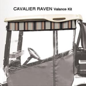 2004-Up Club Car Precedent - Red Dot Chameleon Cavalier Raven Valance