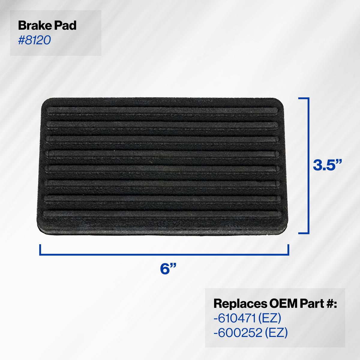 EZGO RXV Brake Pedal Replacement Pad (Years 2008-Up)