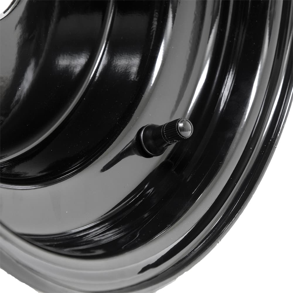 10&Prime; Black Steel Wheel (Centered)