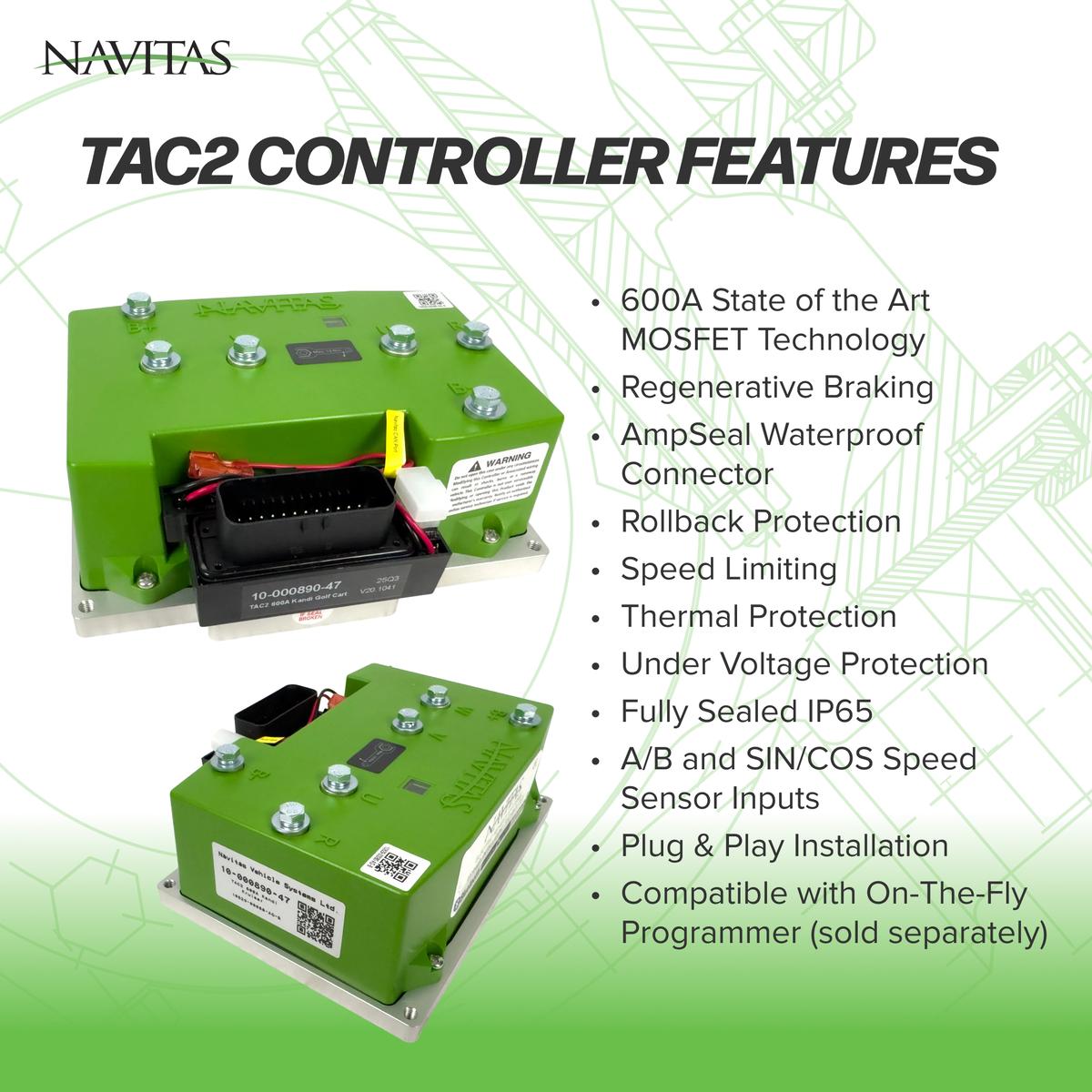 Yamaha Drive2 Navitas 440-Amp 48-Volt AC Upgrade TAC2 Controller Kit w/Bluetooth