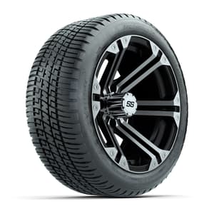 Set of (4) 14" GTW&reg; Machined/Black Specter Wheels On Lo-Pro Tires