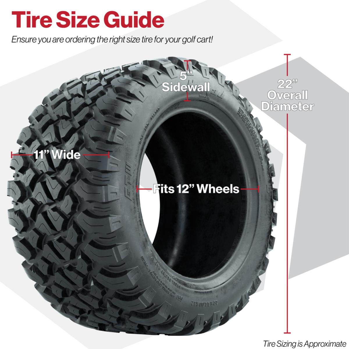 22x11-R12 GTW® Nomad Steel Belted All Terrain Tire