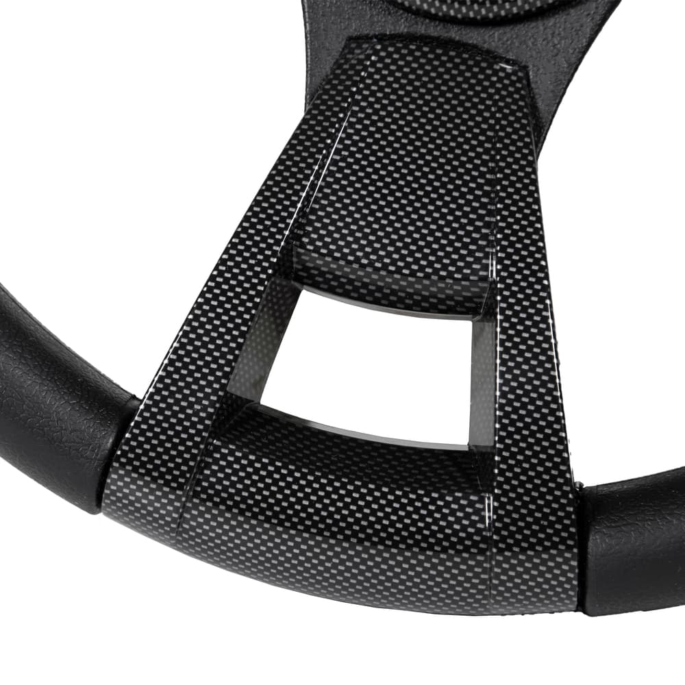 Gussi Italia&reg; Model 13 Black/Carbon Fiber  Steering Wheel For E-Z-GO