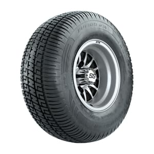 10" GTW Medusa Black and Machined Wheels with 20" Fusion Street Tires- Set of 4