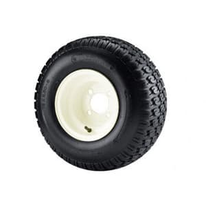 Traction Tire with Steel Beige Wheel - 8 Inch