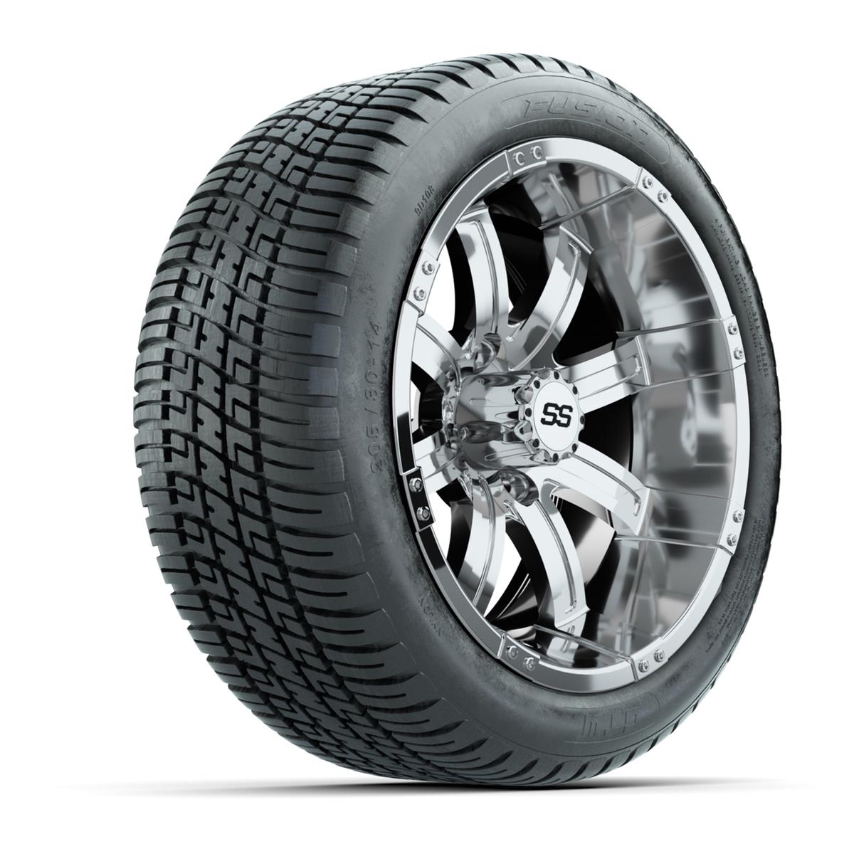 Set of (4) GTW 14 inch Tempest Wheels on Lo-Profile Fusion Tires