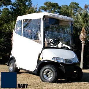 2000-Up Club Car DS - Red Dot 3-Sided Navy Over-The-Top Soft Enclosure