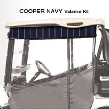 2000.5-Up Club Car DS - Red Dot Chameleon Cooper Navy Valance