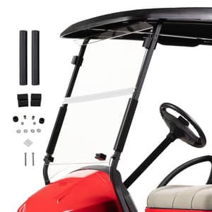 Club Car Precedent / Onward / Tempo Clear Hinged 1/4 Windshield