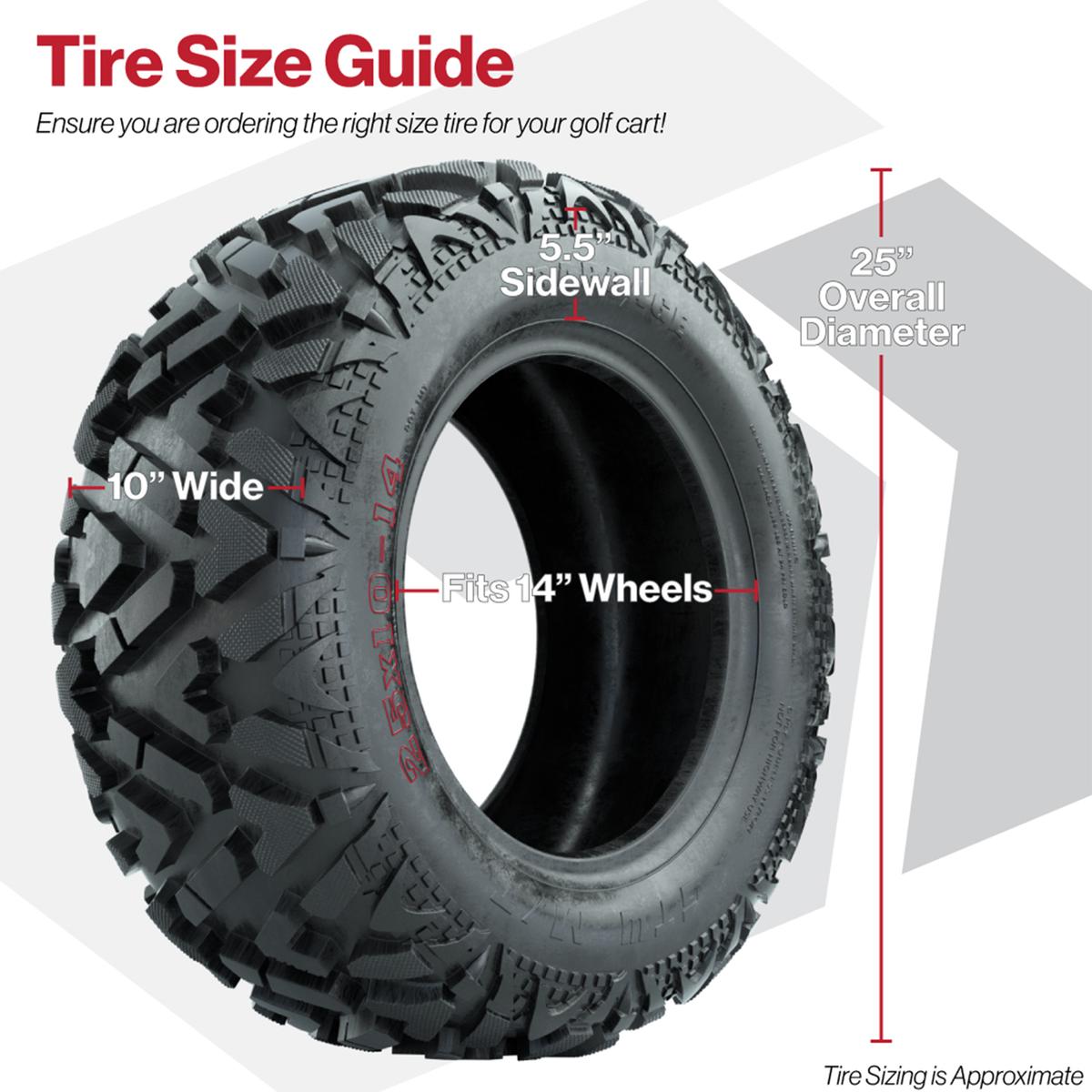 25x10-14 GTW&reg; Barrage Mud Tire