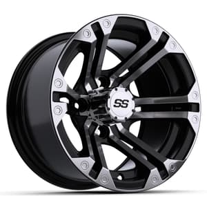 12&Prime; GTW&reg; Specter Black with Machined Accents Wheel