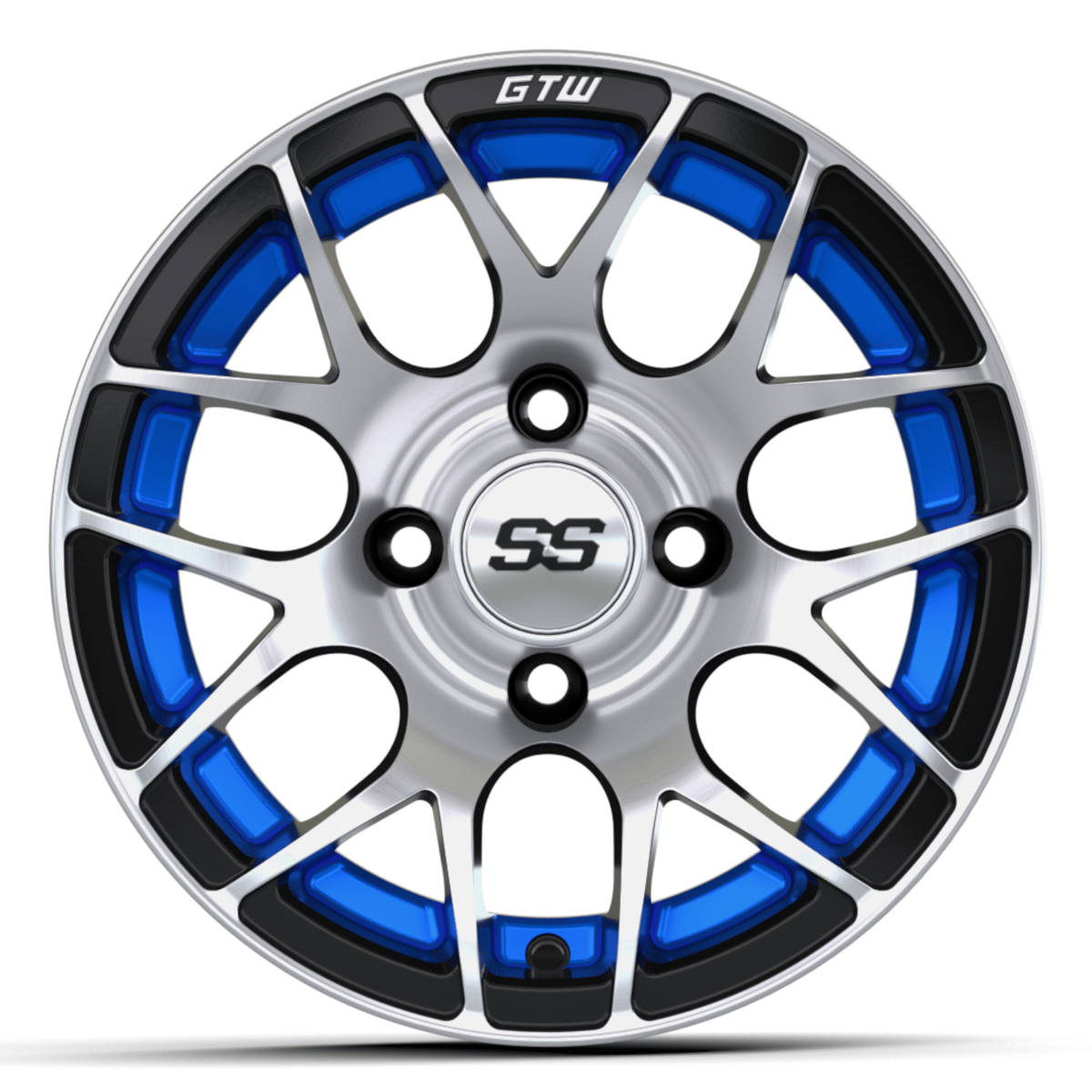 12&Prime; GTW&reg; Pursuit Blue with Machined Accents Wheel