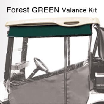 1982-99 Club Car DS - Red Dot Chameleon Forest Green Valance