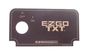 EZGO TXT Key Switch Decal (Years 1994-2013)