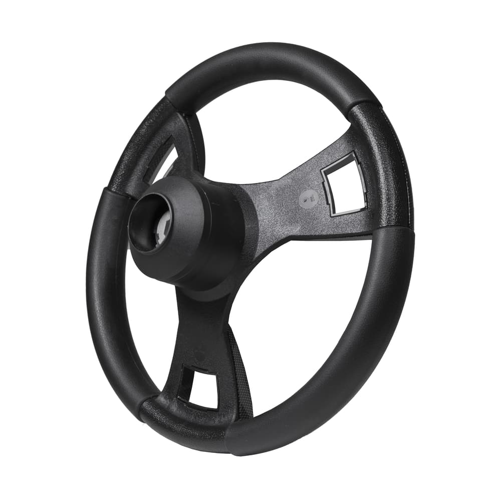 Gussi Italia&reg; Model 13 Black/Carbon Fiber Steering Wheel For Club Car DS