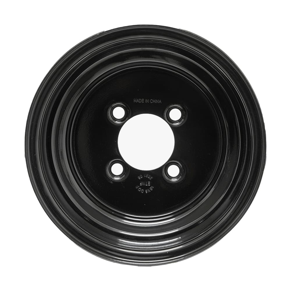 10&Prime; Black Steel Wheel (Centered)