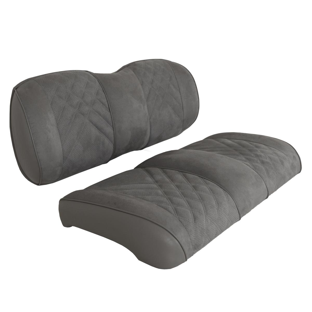 Club Car Precedent Onward Tempo Premium RedDot® Pewter Suede Front Seat Assemblies