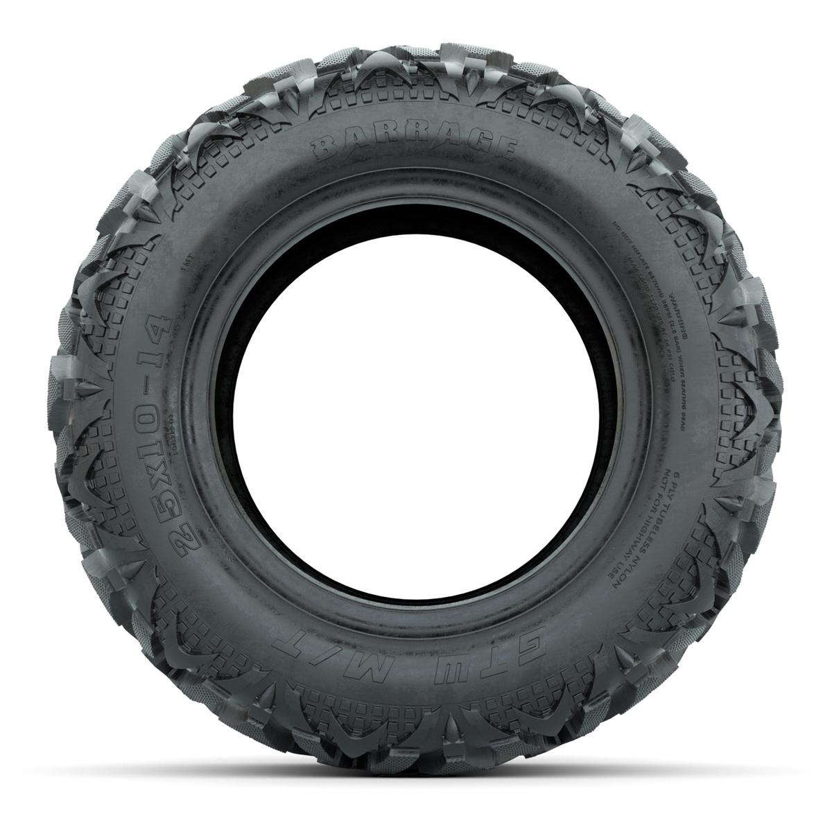 25x10-14 GTW&reg; Barrage Mud Tire (Lift Required)