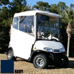 EZGO MPT-Workhorse 1200 - Red Dot 3-Sided Navy Over-The-Top Soft Enclosure