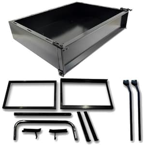 GTW&reg; Black Steel Cargo Box Kit For Club Car Precedent (Years 2004-Up)