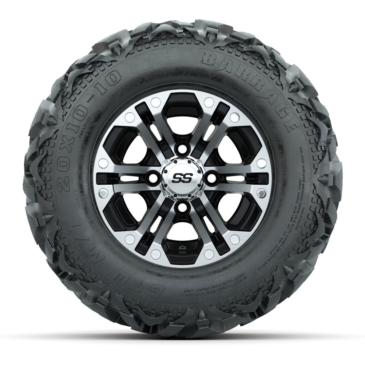 10" GTW Specter Wheels with Barrage Mud Tires - Set of 4