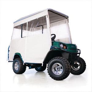 EZGO L4-S4 - Red Dot 3-Sided Track-Style Soft Enclosure with Factory Top