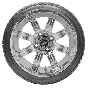 Set of (4) GTW 14 inch Tempest Wheels on Lo-Profile Fusion Tires