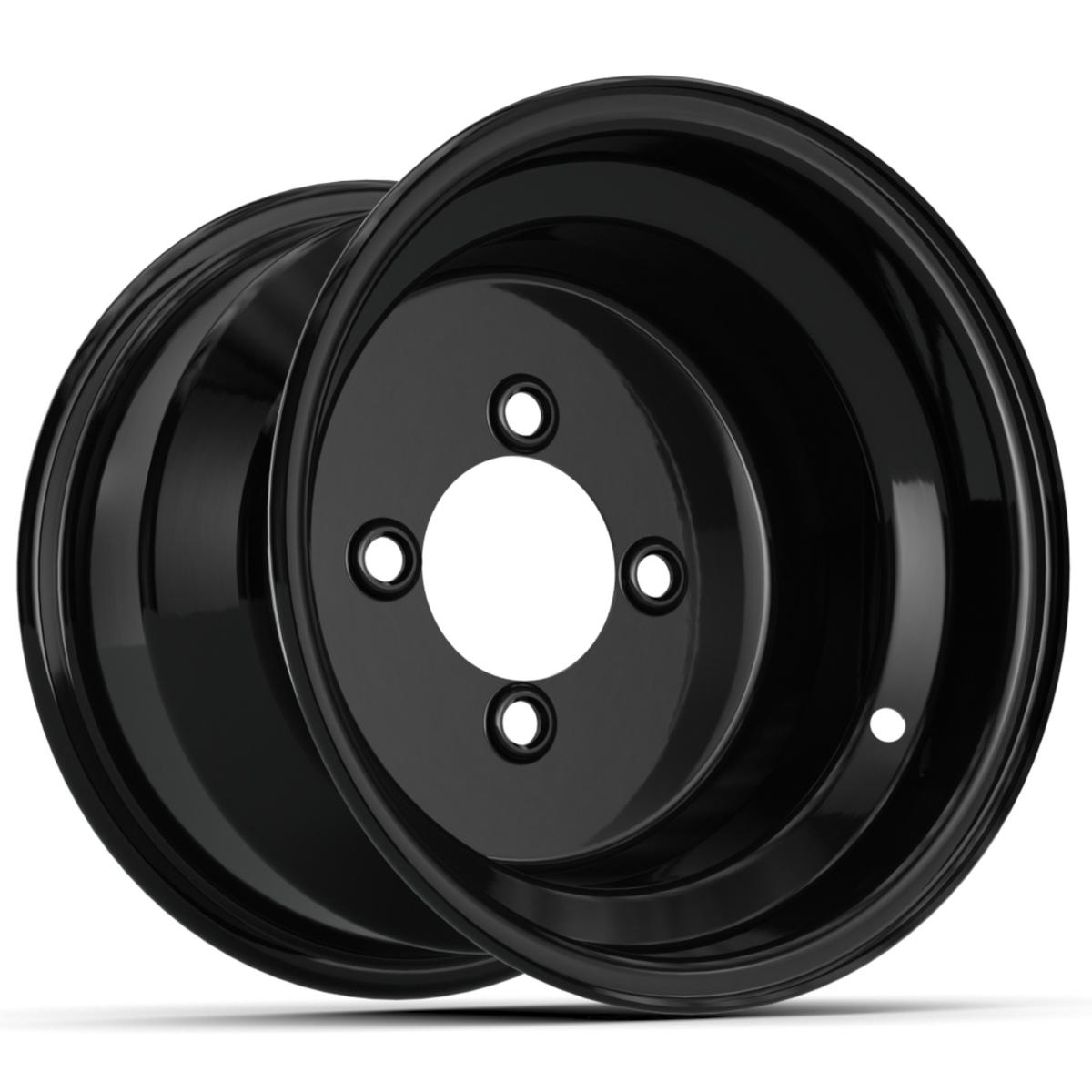 10&Prime; Black Steel Wheel (3:4 Offset)