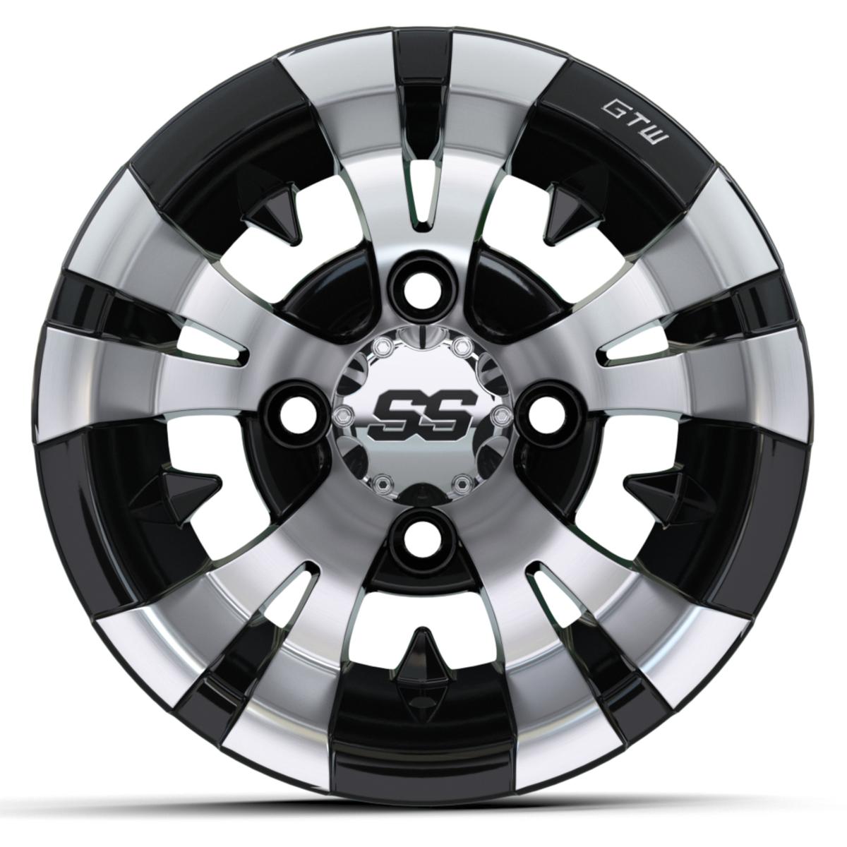 10&Prime; GTW&reg; Vampire Black with Machined Accents Wheel