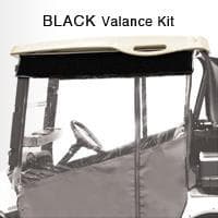 1982-99 Club Car DS - Red Dot Chameleon Black Valance