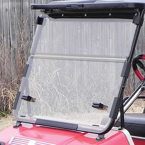 1982-99 Club Car DS - Red Dot Clear Windshield with Black Hinges