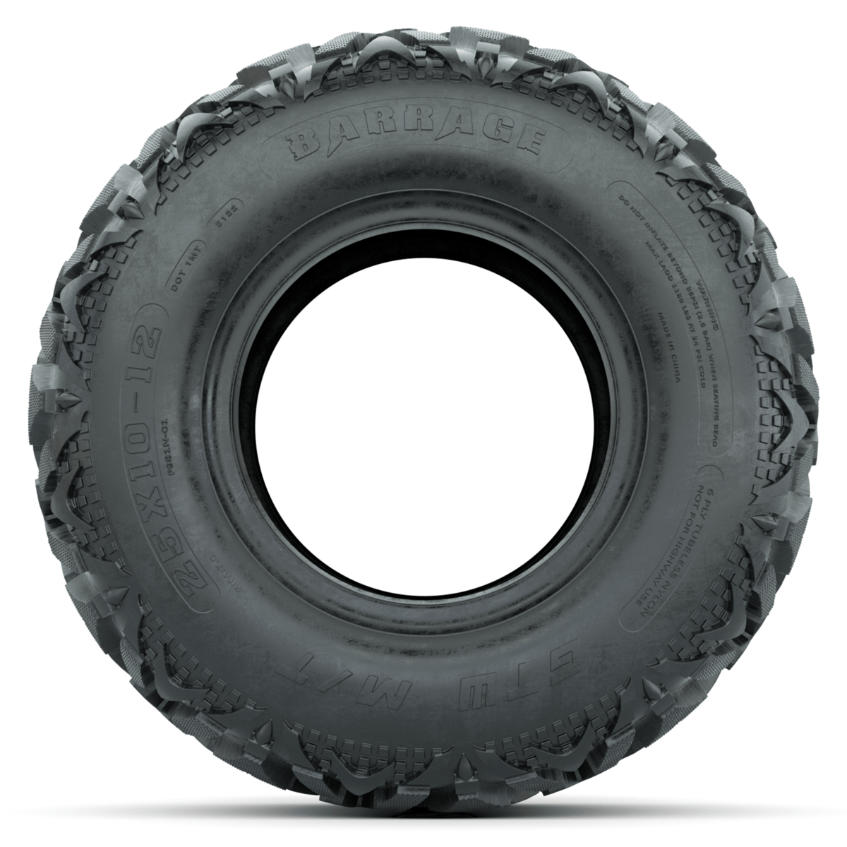 25x10-12 GTW&reg; Barrage Mud Tire (Lift Required)